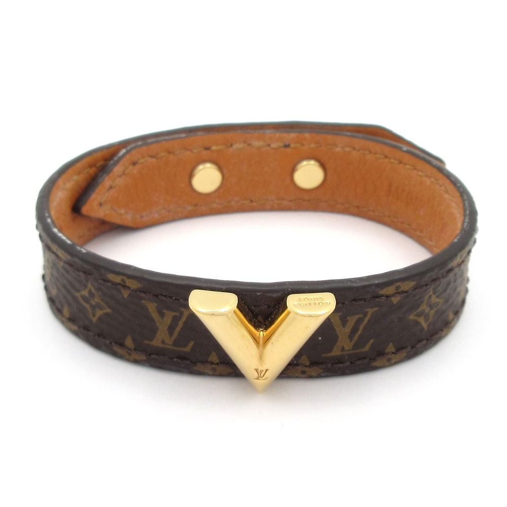 Louis Vuitton Brass Essential V Monogram Bracelet M6042G